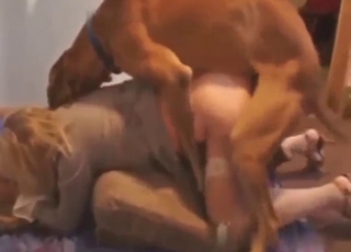 Blonde MILF couldn't resist this horny beast